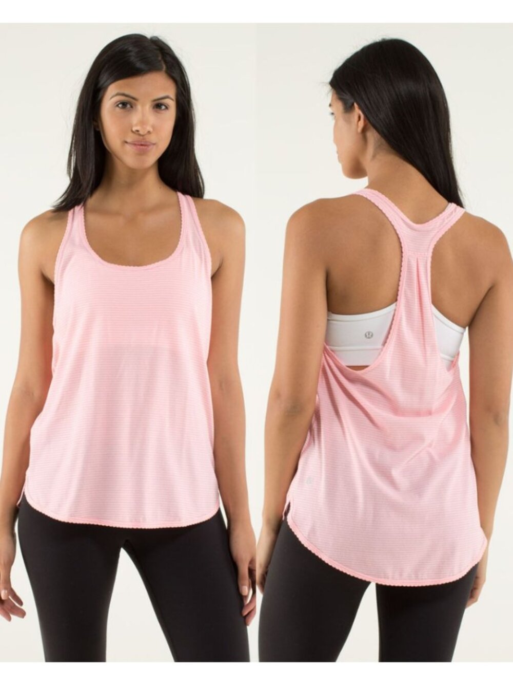 Lululemon Pale Pink Seriously Light Luon 105 F Singlet Tank